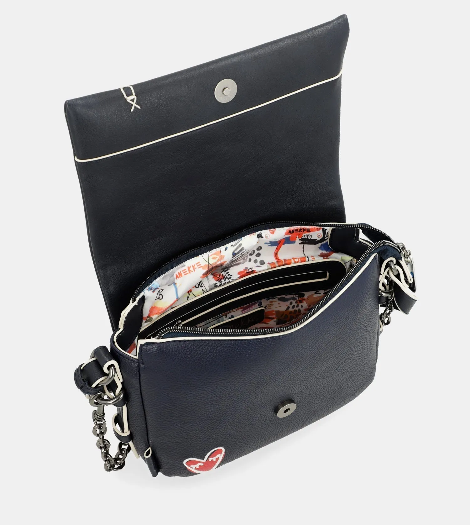 Energy navy blue flap bag