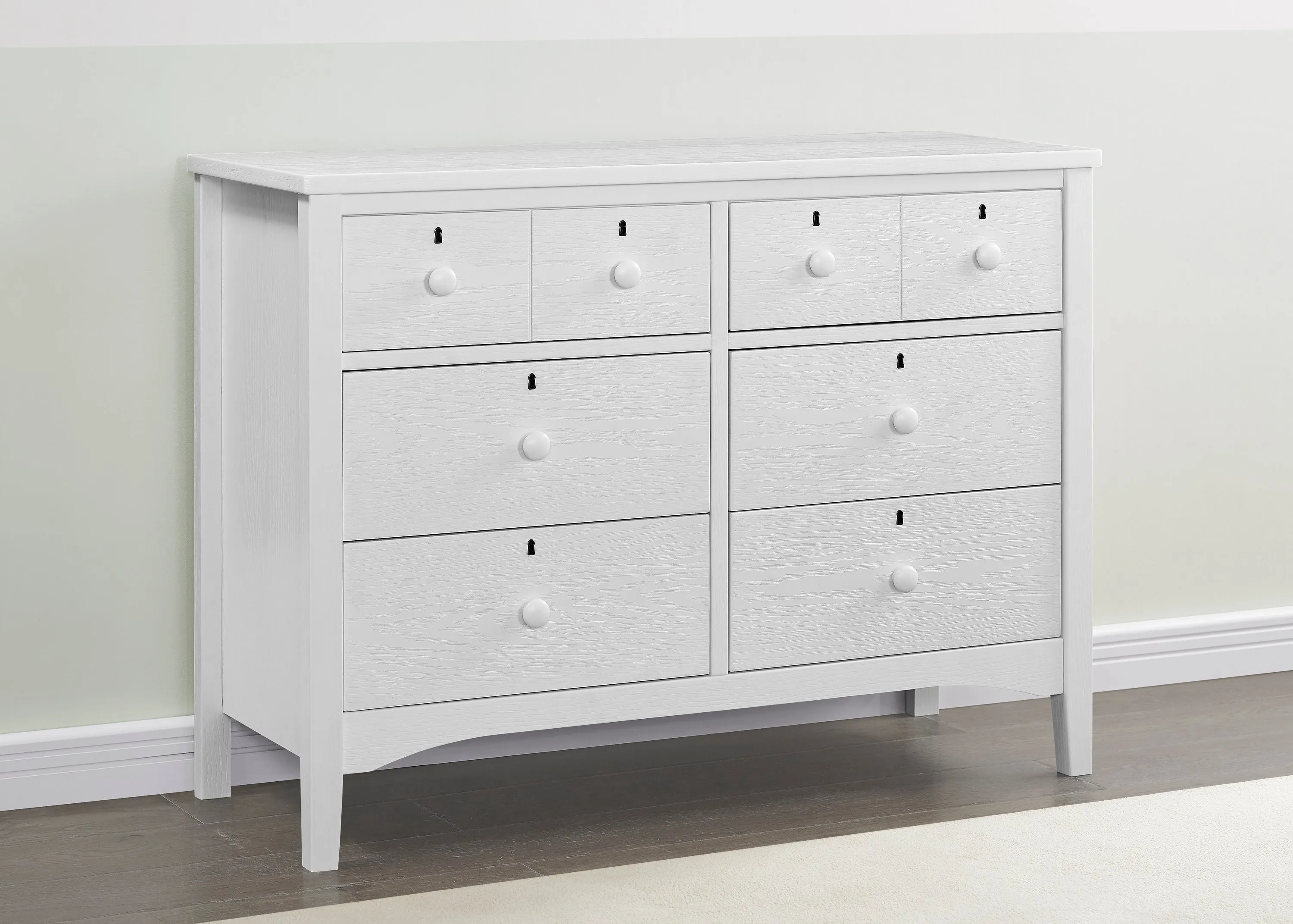 Farmhouse 6 Drawer Dresser