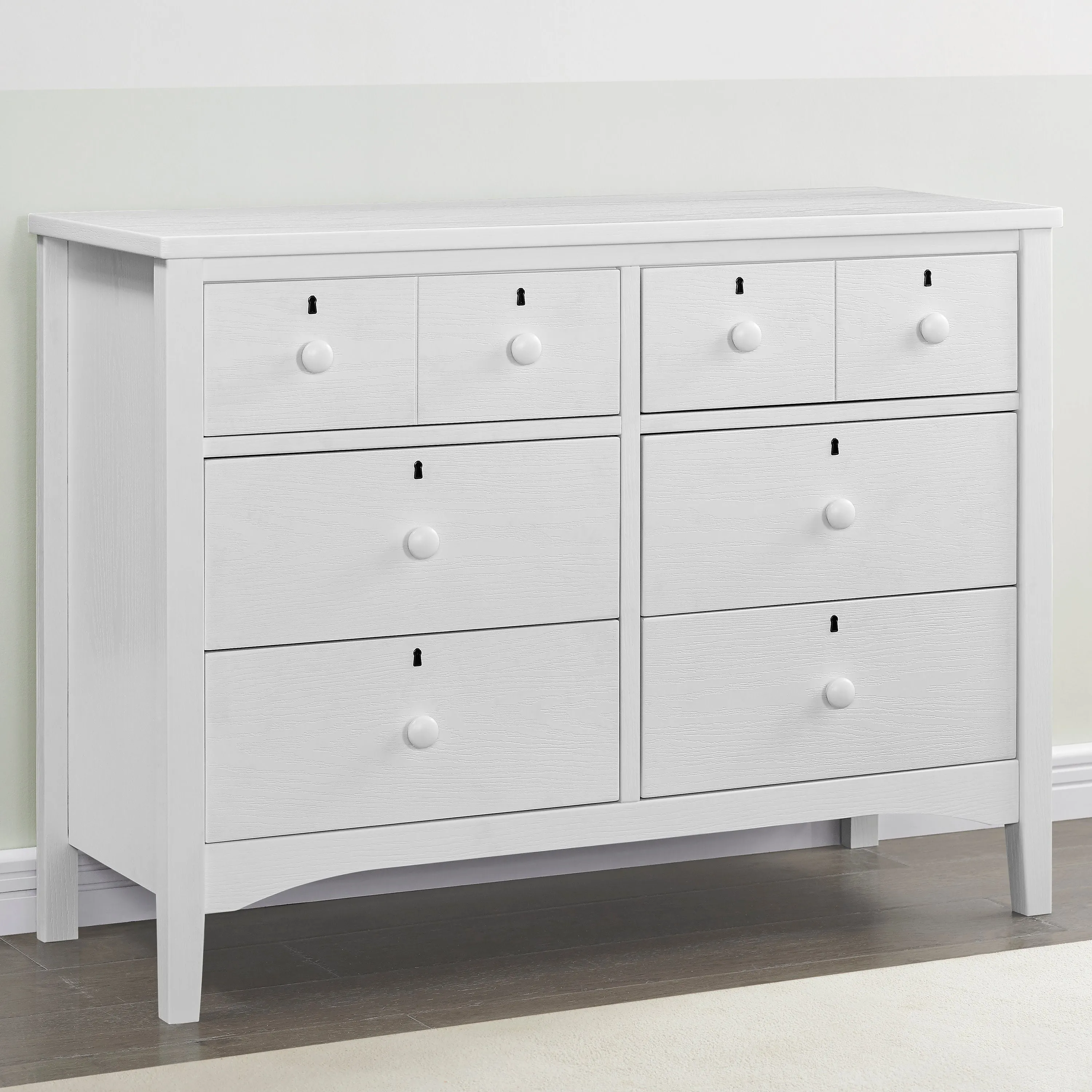 Farmhouse 6 Drawer Dresser