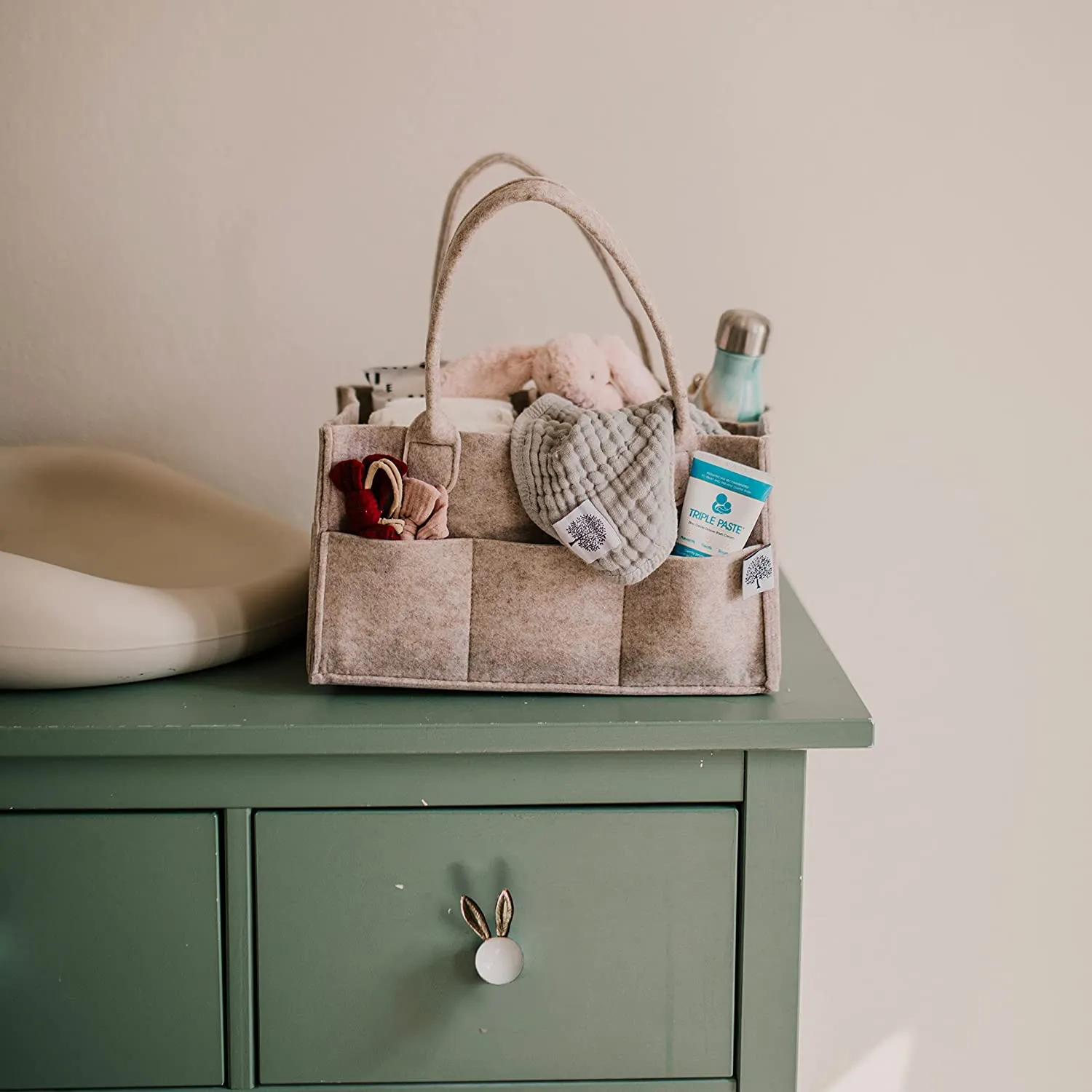 Felt Diaper Caddy Organiser Bag