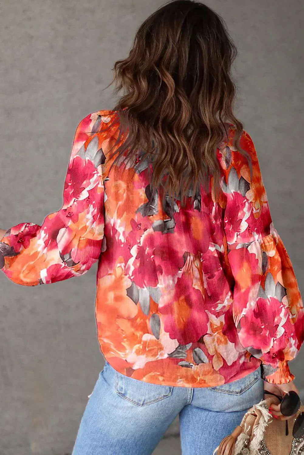 Floral Tassel Top
