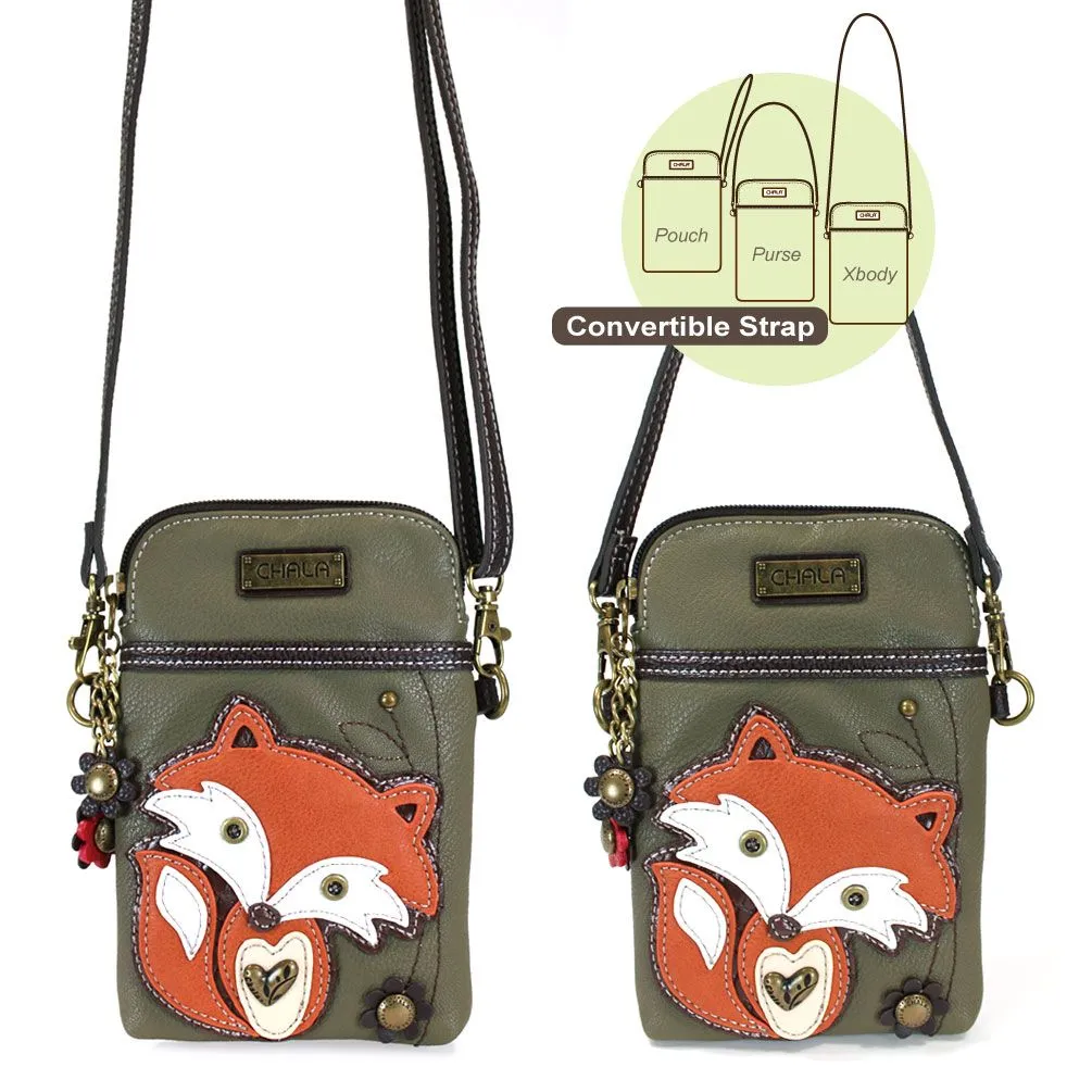 Fox Cell Phone Crossbody Bag