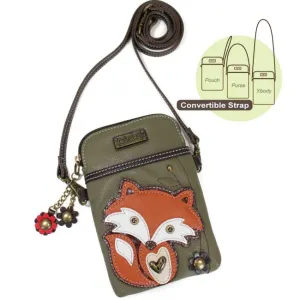 Fox Cell Phone Crossbody Bag