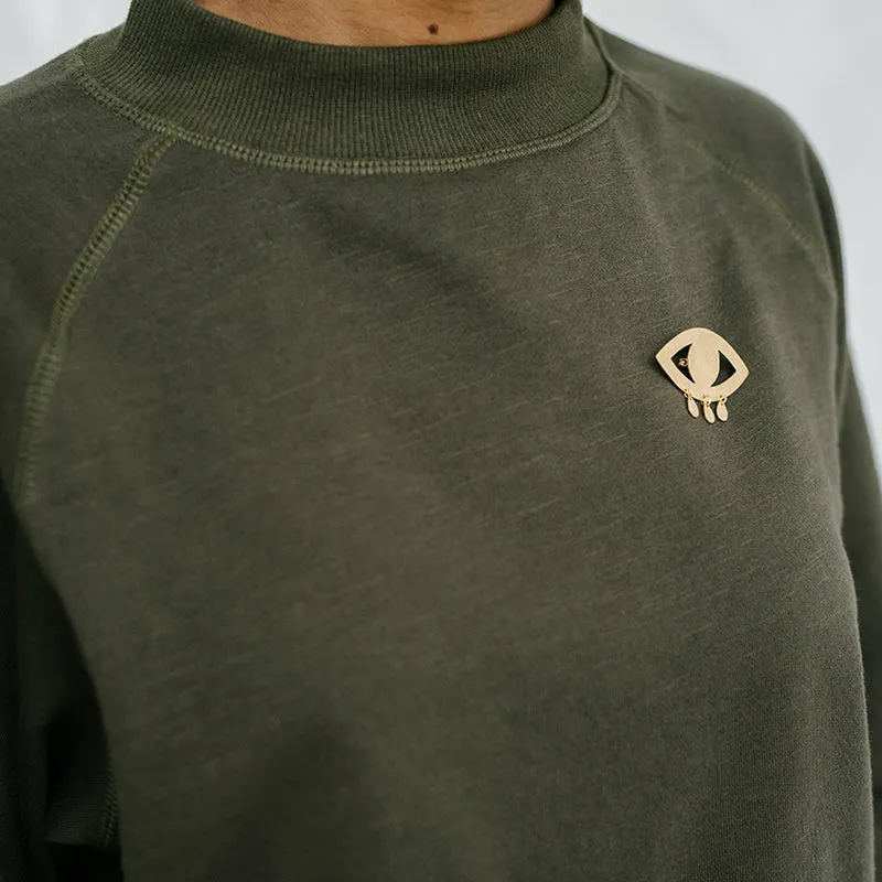 Gold Jicho Brooch
