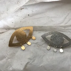 Gold Jicho Brooch