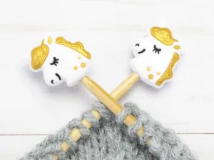 Gold Unicorn Stitch Stoppers