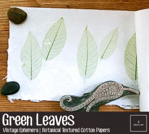 Green Leaves | Scrapbooking Paper