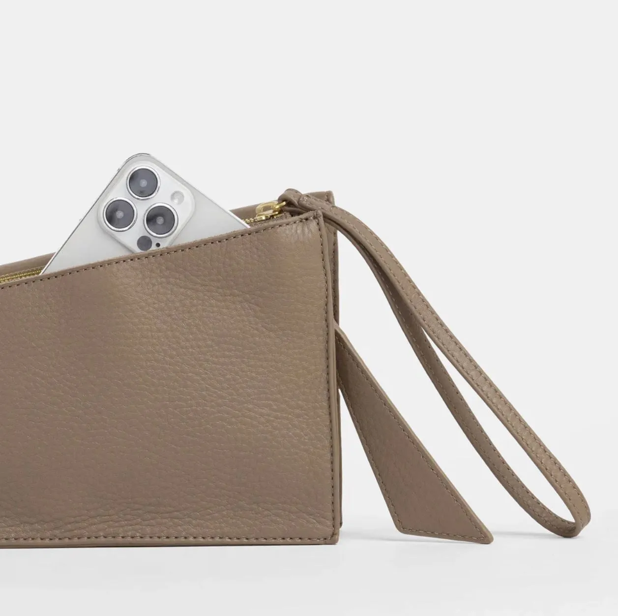 Hammitt Curtis in Sculpted Taupe/Brushed Gold