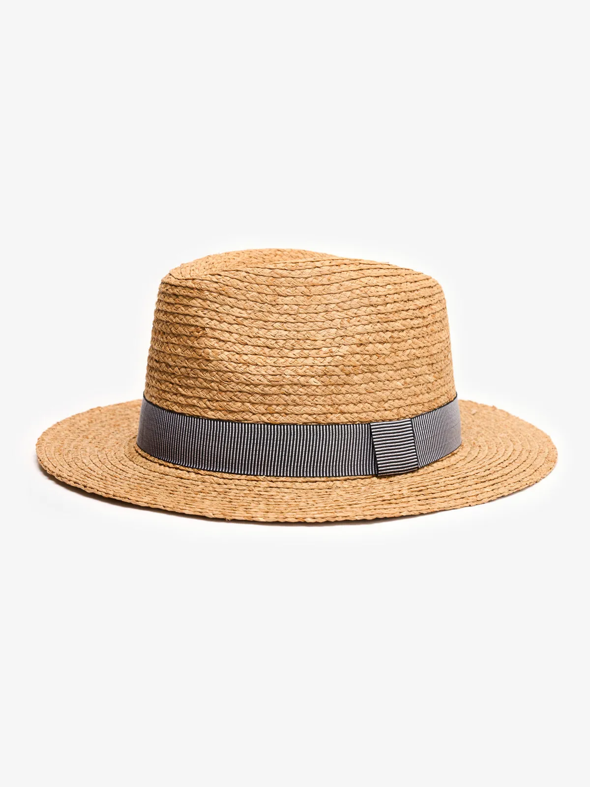 Handmade Curled Brim Jazz Straw Hat