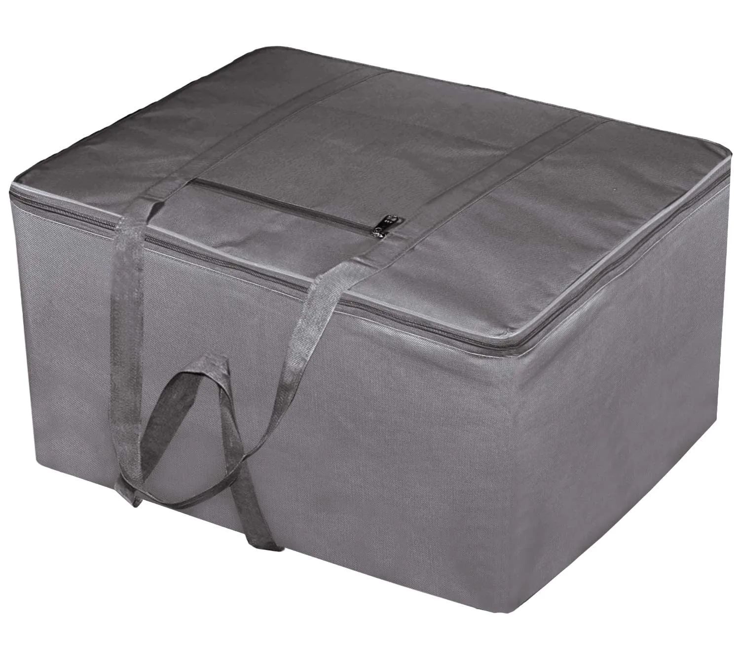Heart Home Large Moisture Proof Wardrobe Organizer Storage Bag For Clothes With Zipper Closure and Handle (Grey)-HS43HEARTH26669