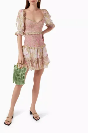 Hera Smocked Stylish Mini Dress