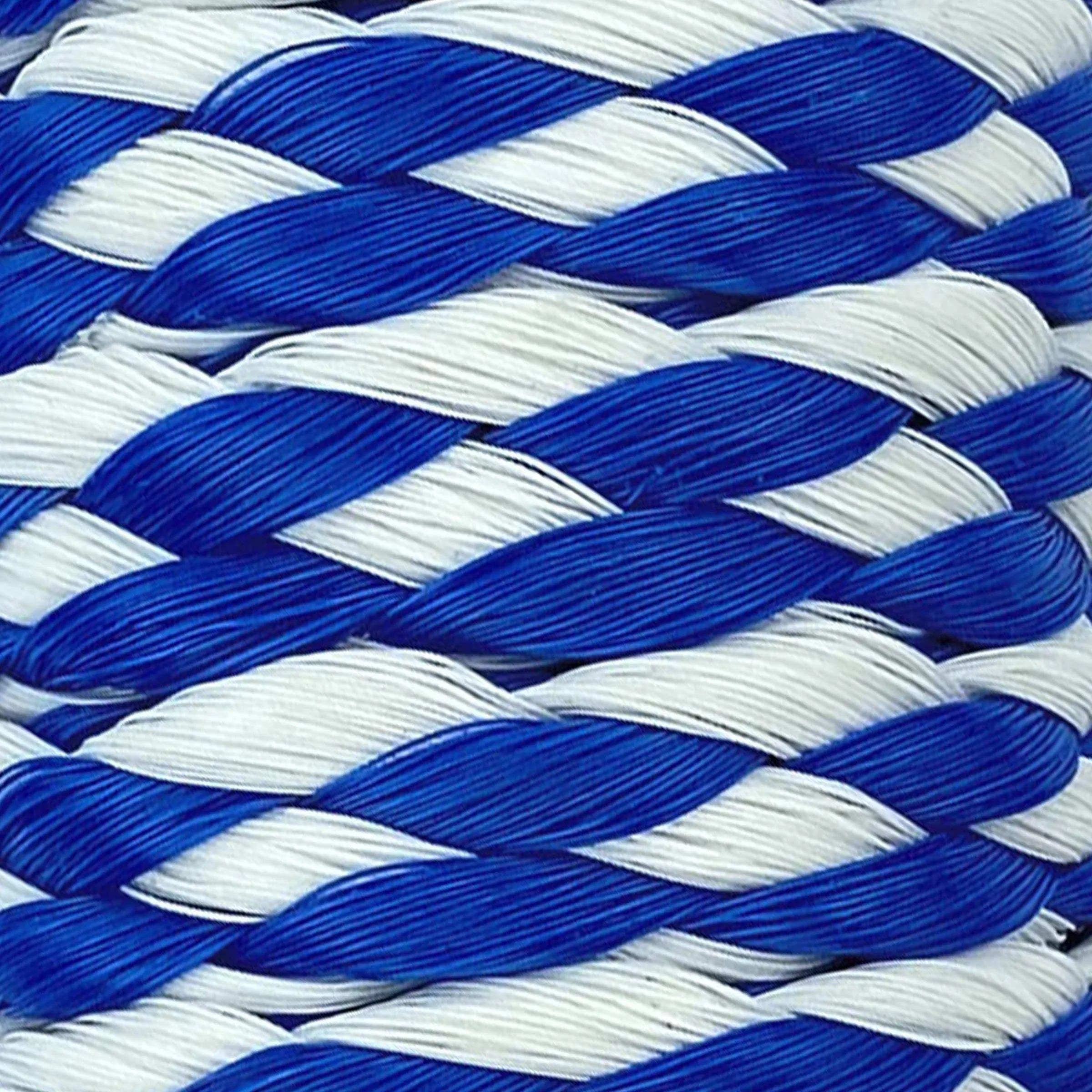 Hollow Braid Polypropylene Utility Line - Blue/White