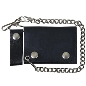 Hot Leathers Classic Black Wallet