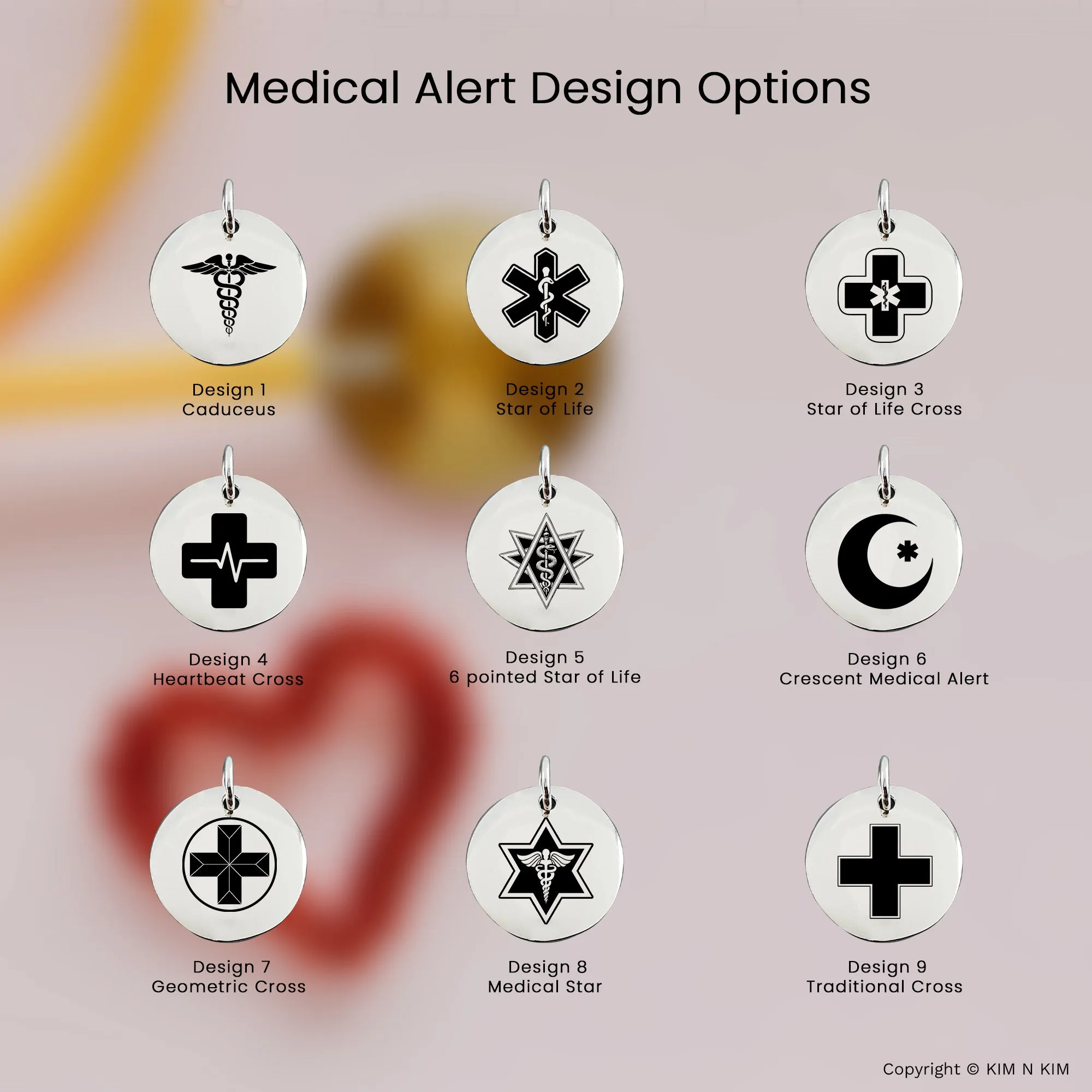 Hypoallergenic Women's Medical Alert Necklace