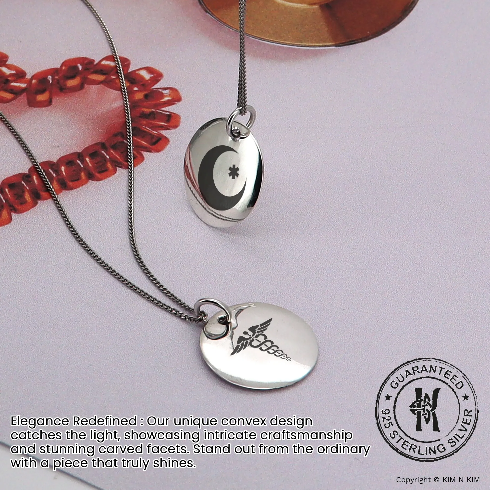 Hypoallergenic Women's Medical Alert Necklace