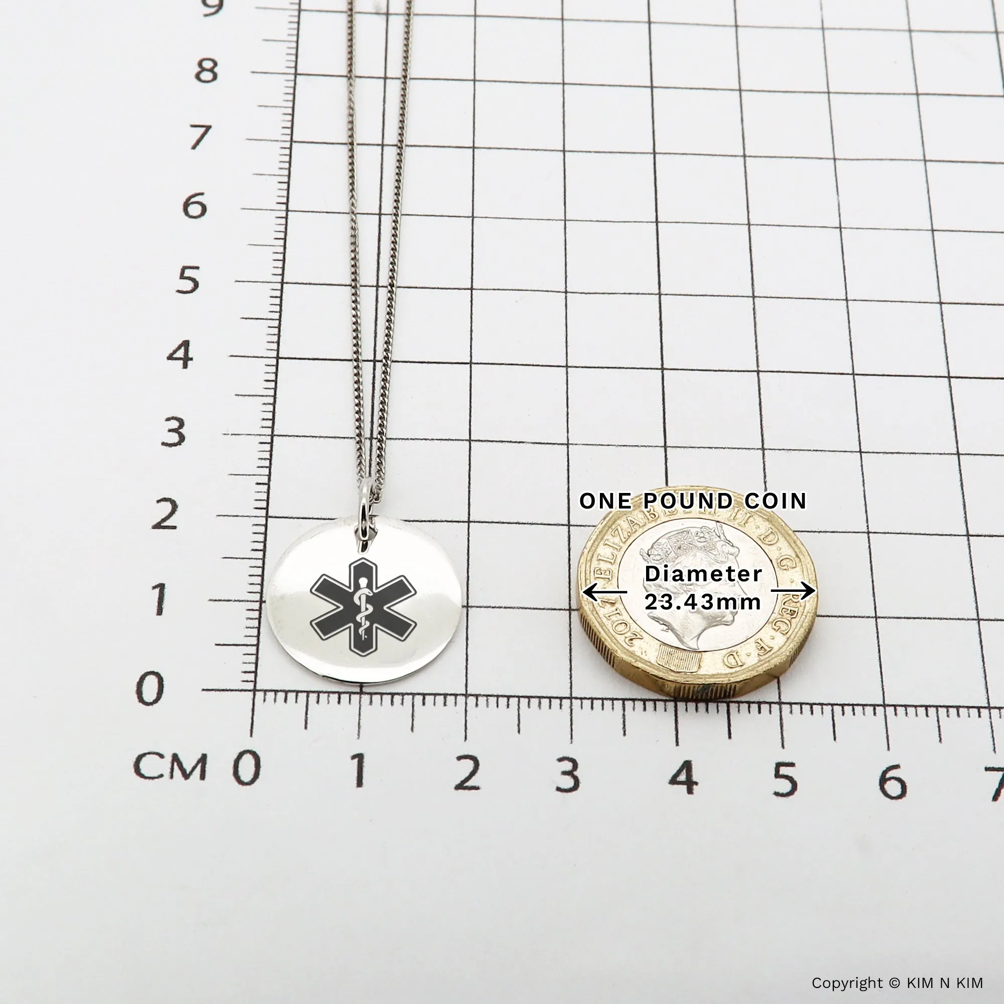 Hypoallergenic Women's Medical Alert Necklace