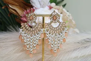 Indian wedding Peach Earring