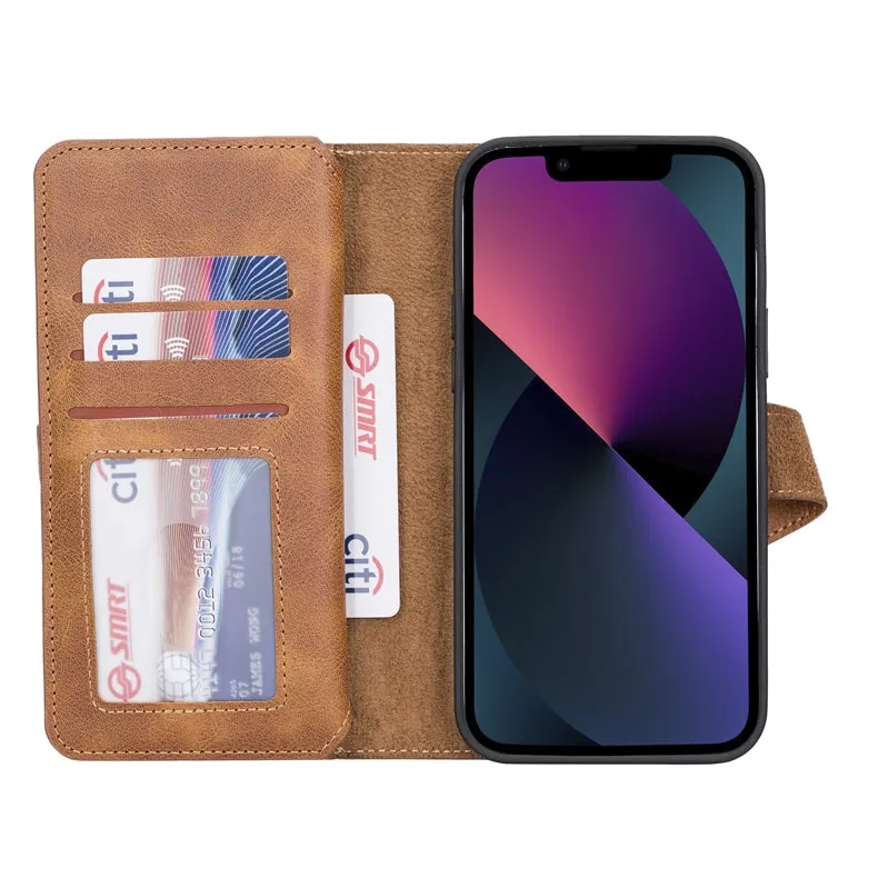 iPhone 13 Pro Leather Dual Wallet Case