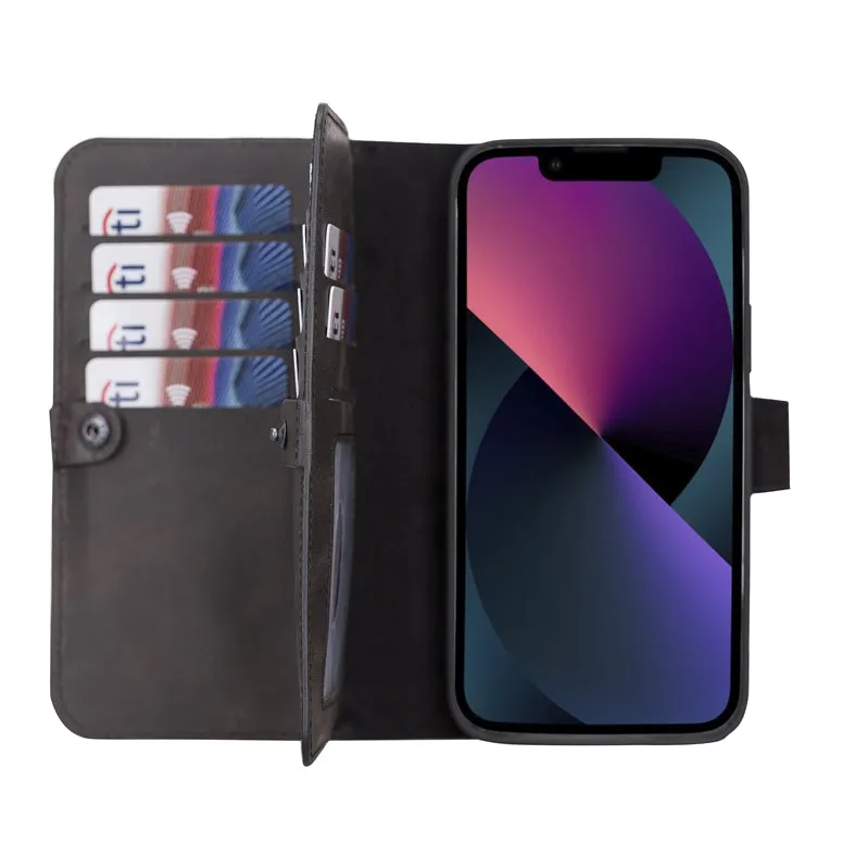 iPhone 13 Pro Leather Dual Wallet Case