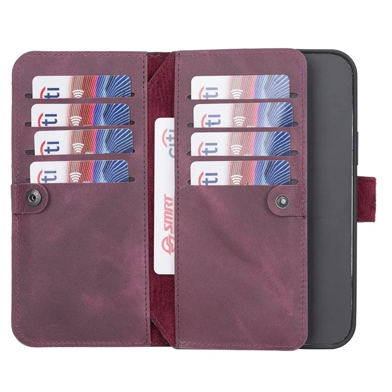 iPhone 13 Pro Leather Dual Wallet Case