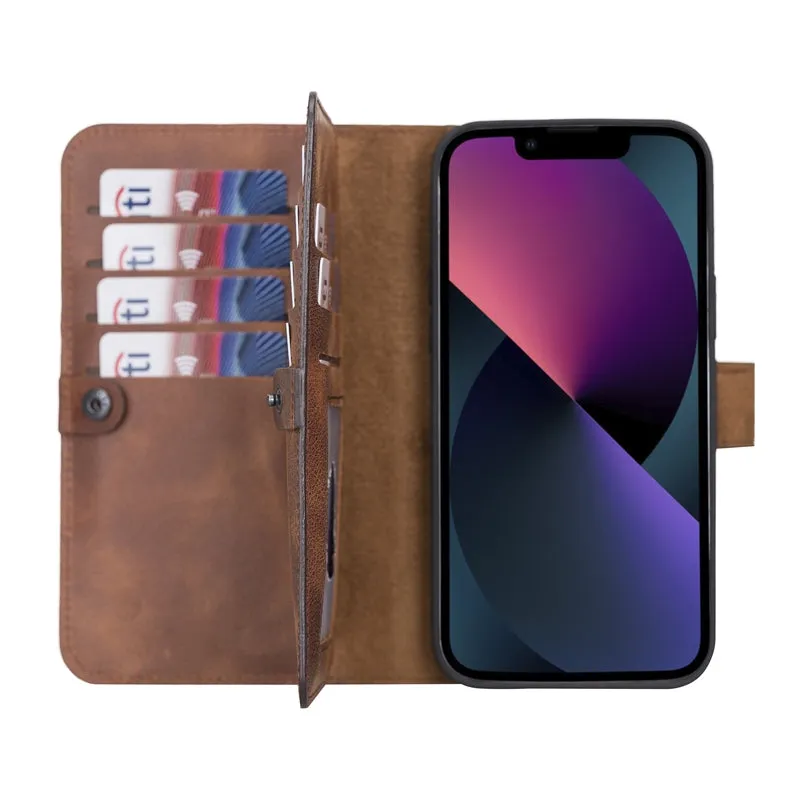 iPhone 13 Pro Leather Dual Wallet Case