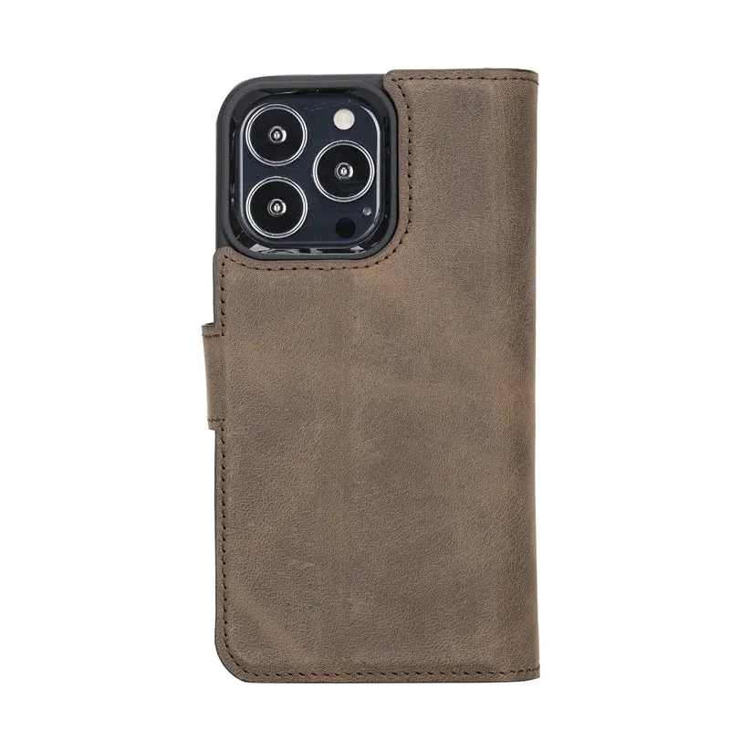 iPhone 13 Pro Leather Dual Wallet Case