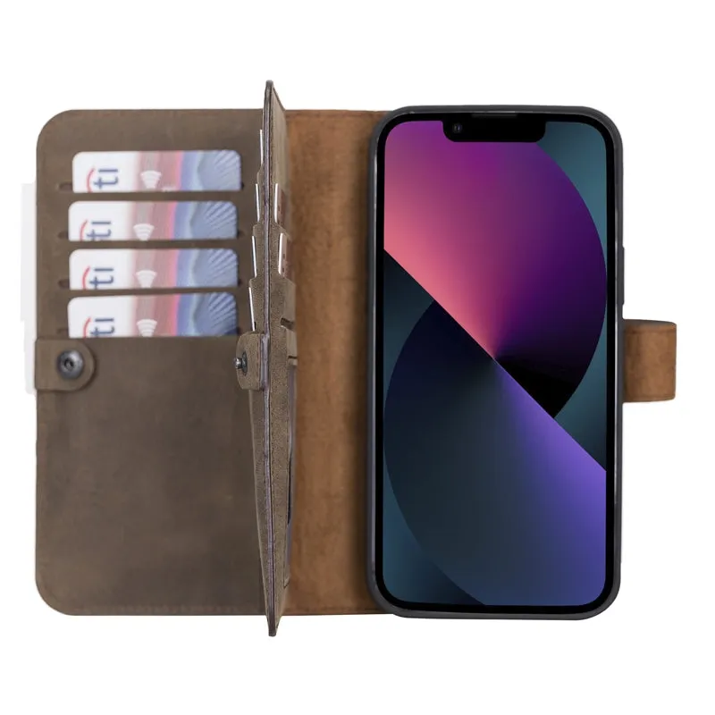 iPhone 13 Pro Leather Dual Wallet Case
