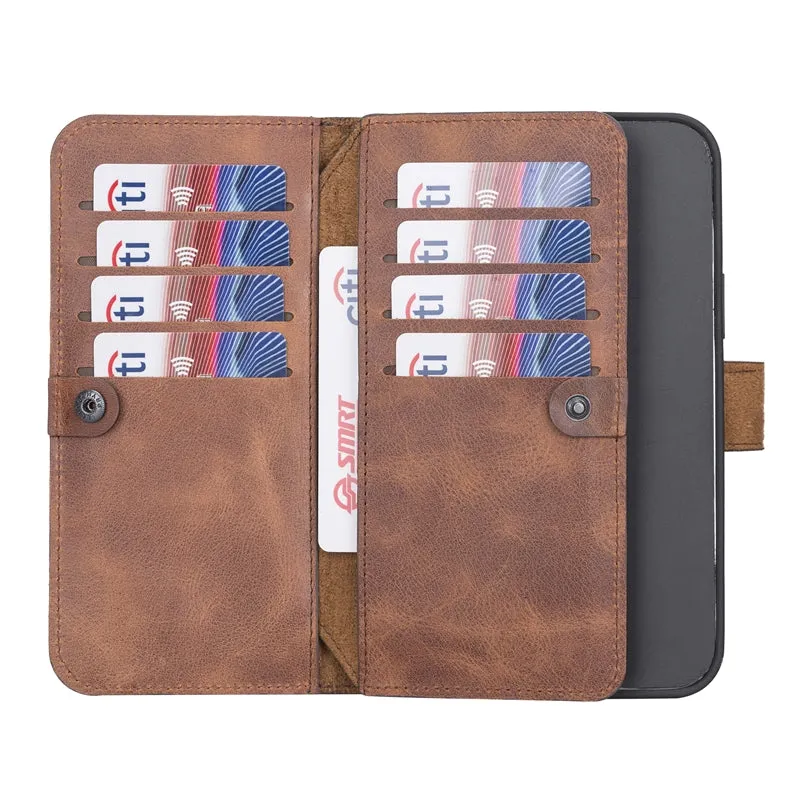 iPhone 13 Pro Leather Dual Wallet Case