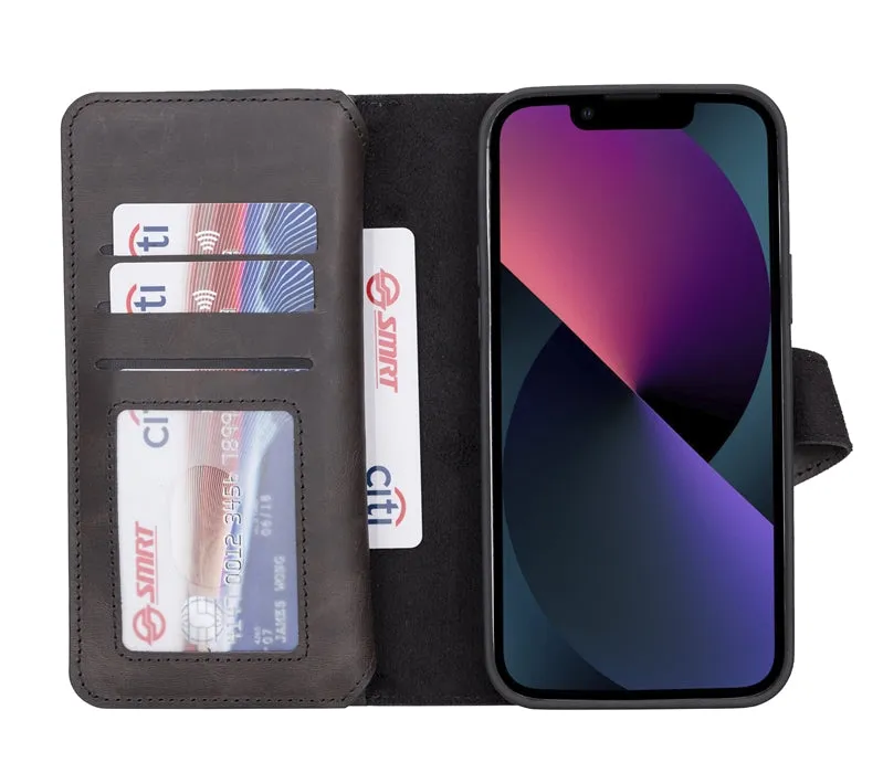 iPhone 13 Pro Leather Dual Wallet Case