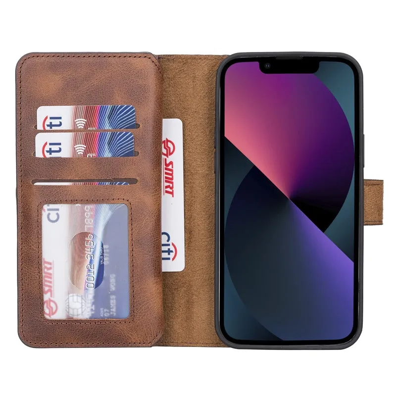 iPhone 13 Pro Leather Dual Wallet Case