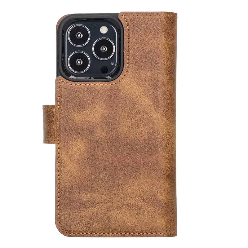 iPhone 13 Pro Leather Dual Wallet Case