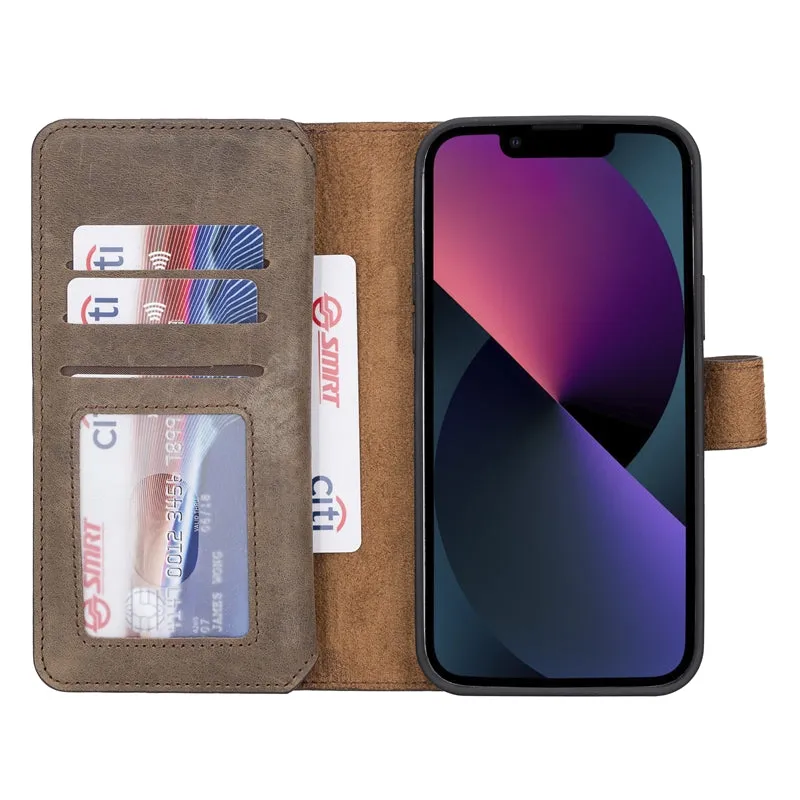 iPhone 13 Pro Leather Dual Wallet Case