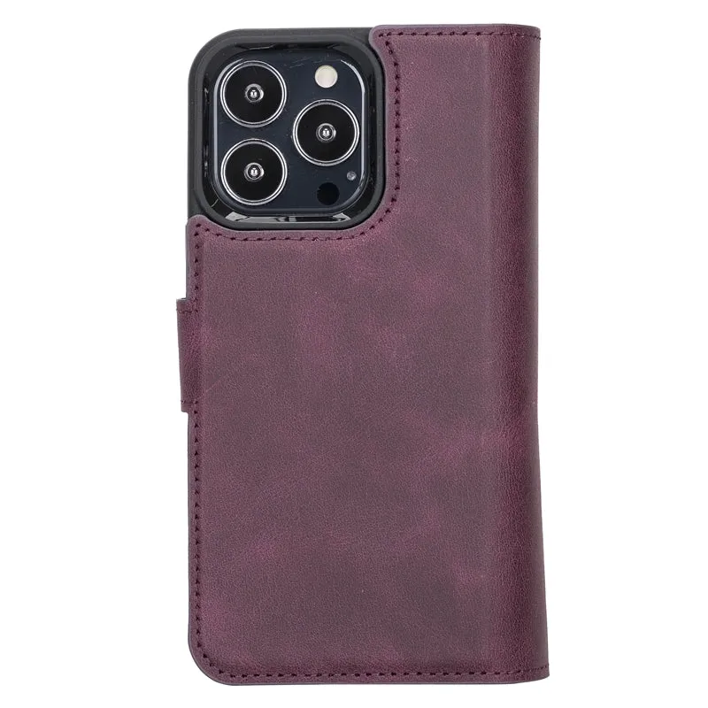 iPhone 13 Pro Leather Dual Wallet Case
