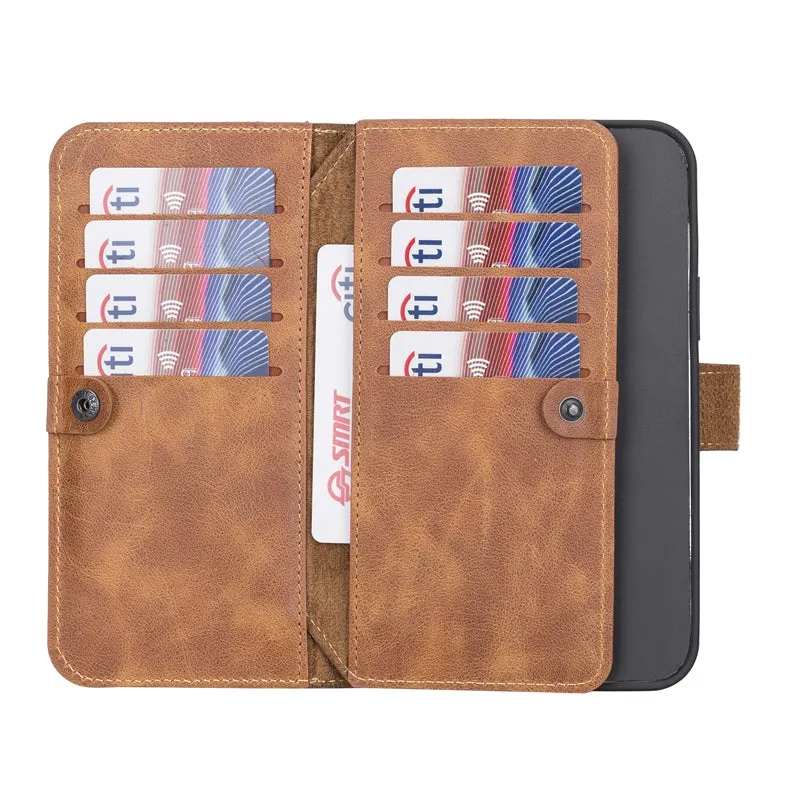 iPhone 13 Pro Leather Dual Wallet Case