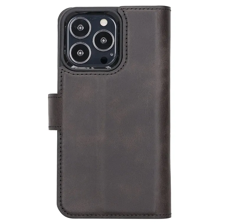 iPhone 13 Pro Leather Dual Wallet Case