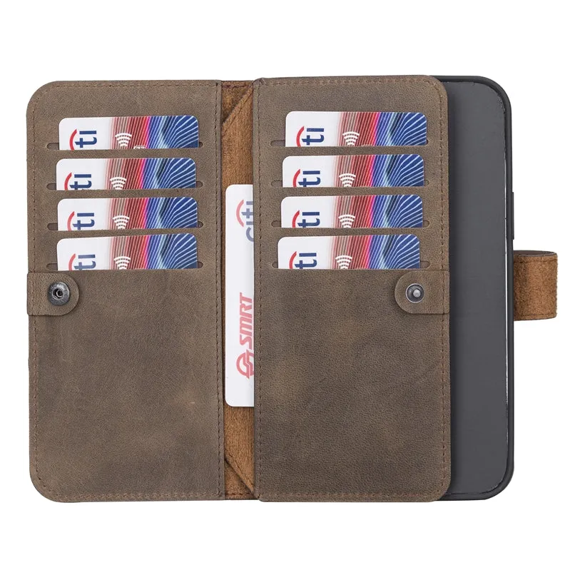 iPhone 13 Pro Leather Dual Wallet Case