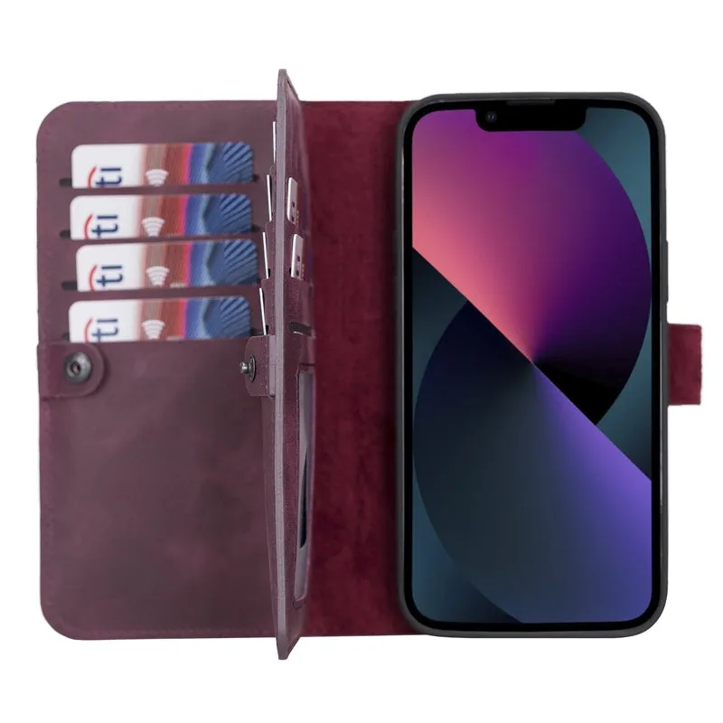iPhone 13 Pro Leather Dual Wallet Case