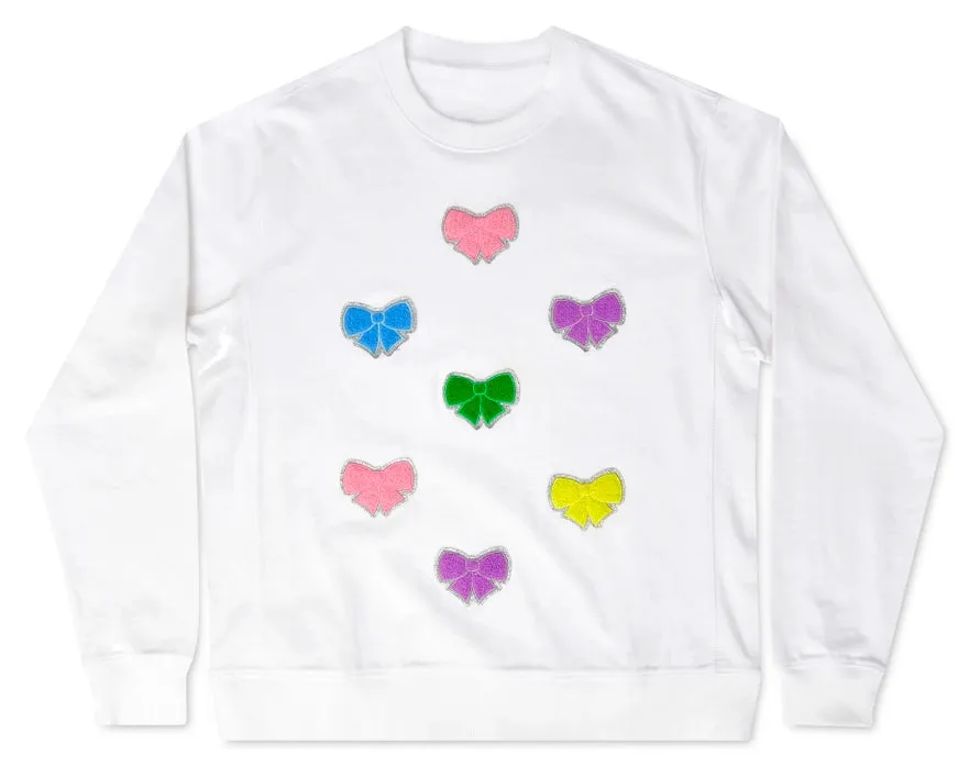 ISC Beautiful Bows Patch Preppy Sweatshirt