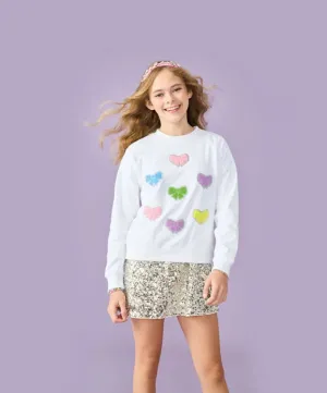 ISC Beautiful Bows Patch Preppy Sweatshirt
