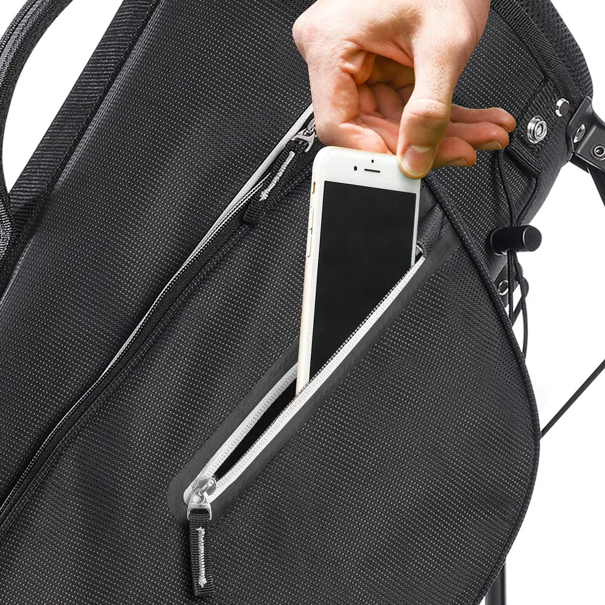Izzo Golf Ultra-Lite Stand Bag - Black