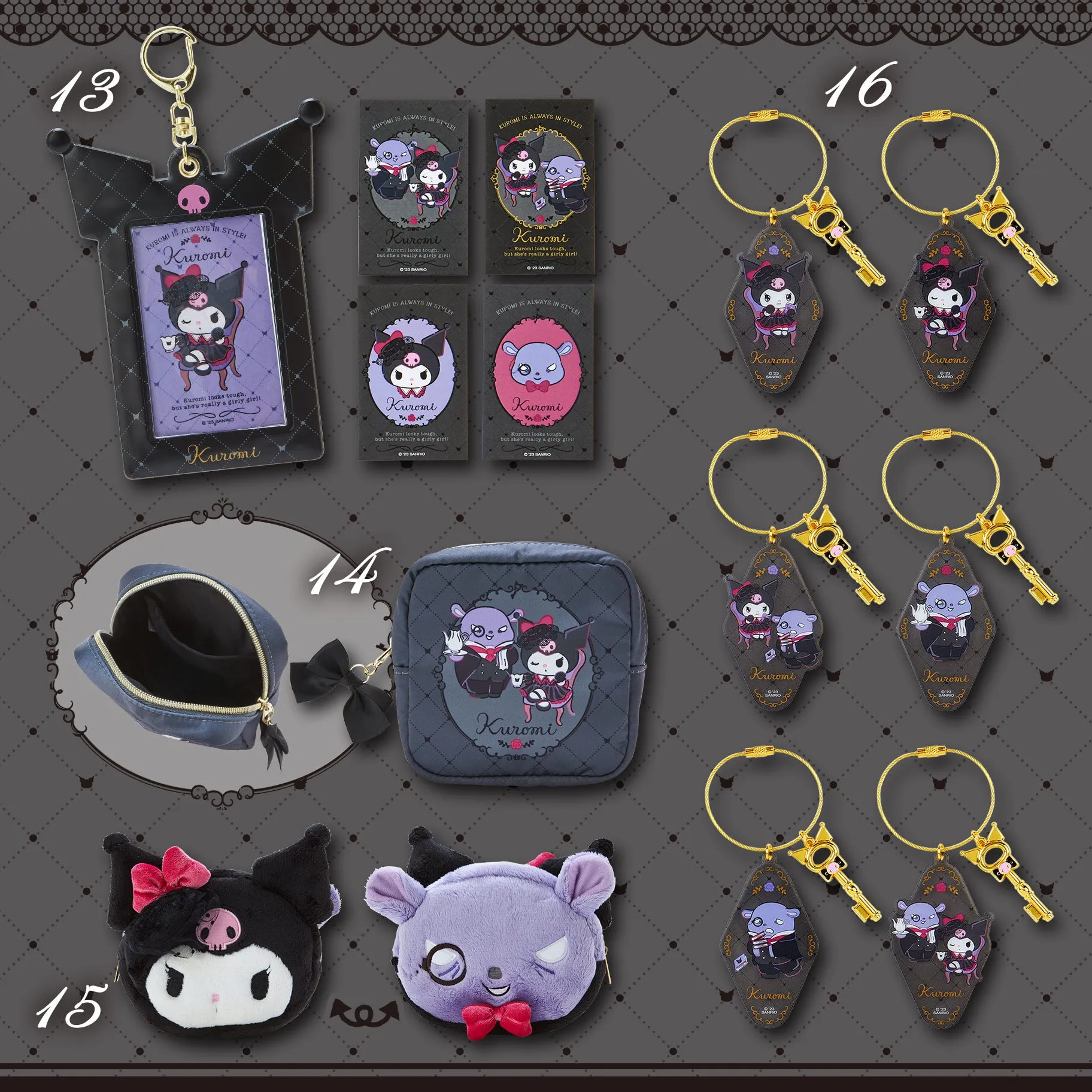 Japan Sanrio - "Kuromi Delusion Old Lady Design Series" Series (Release Date: July 5) x