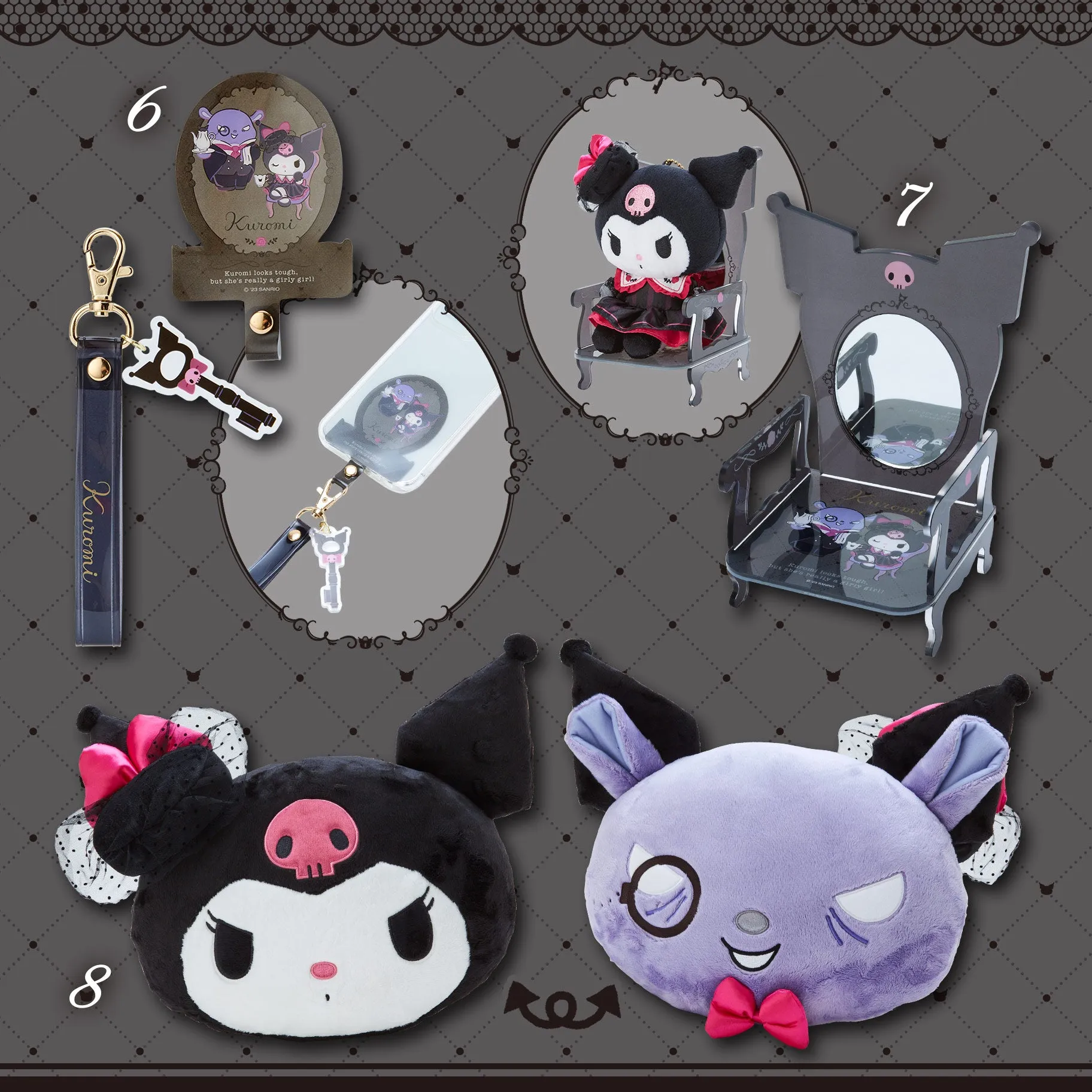 Japan Sanrio - "Kuromi Delusion Old Lady Design Series" Series (Release Date: July 5) x
