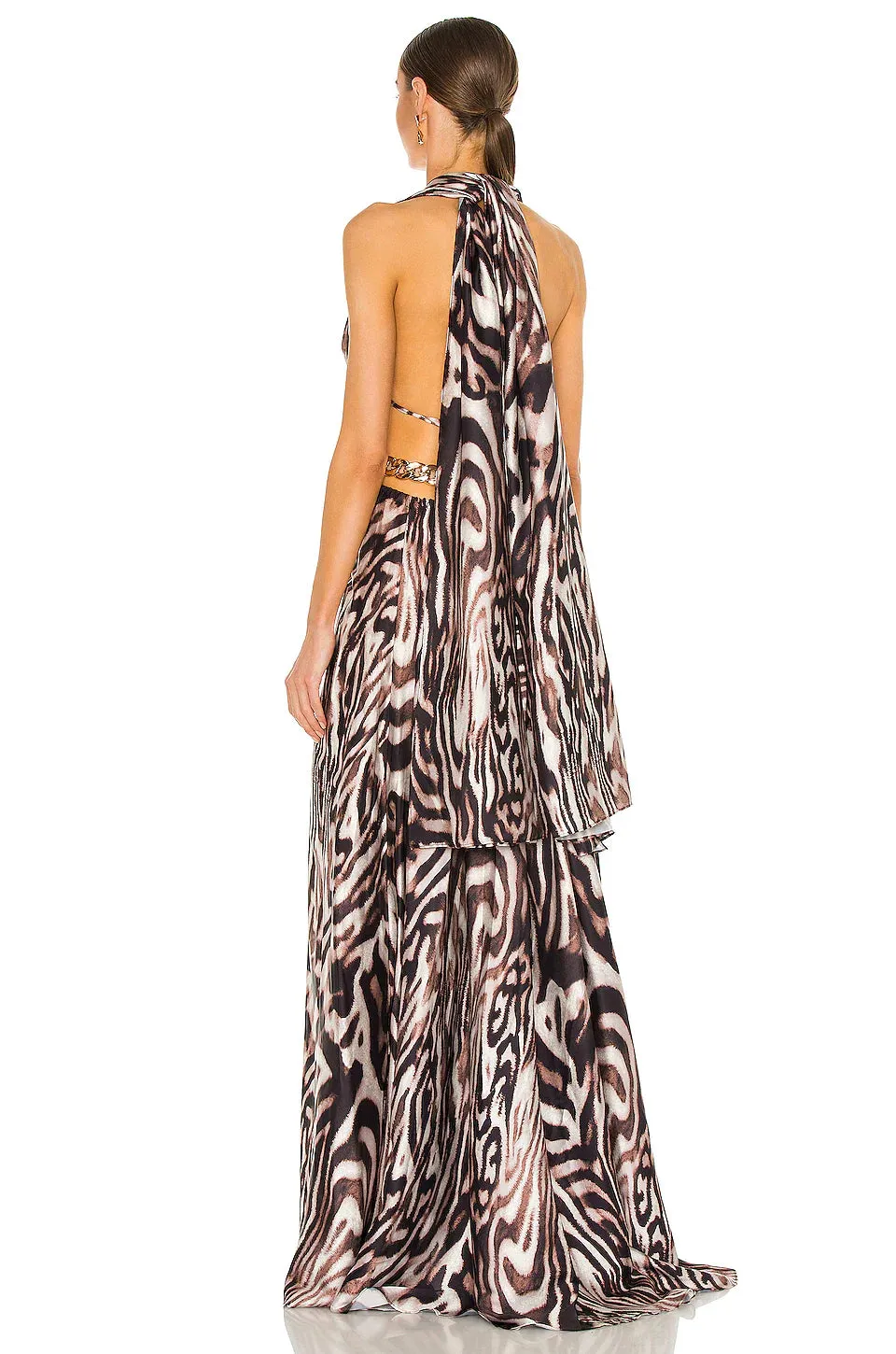 Kalifa Maxi Stylish Dress With Chain