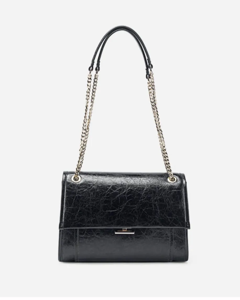 Leather Chain Shoulder Bag