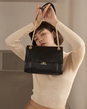 Leather Chain Shoulder Bag