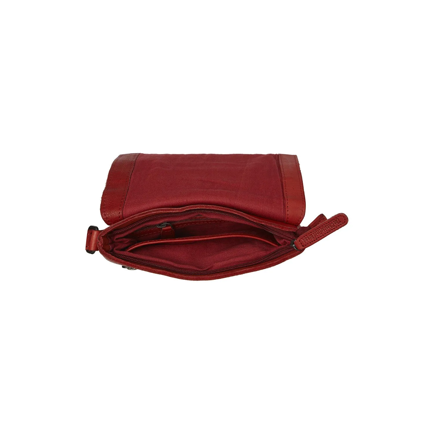 Leather Shoulder Bag Red Duncan