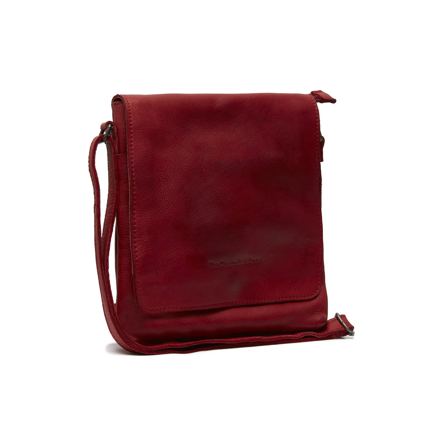 Leather Shoulder Bag Red Duncan