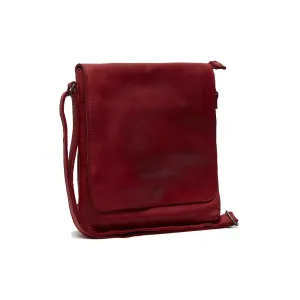 Leather Shoulder Bag Red Duncan