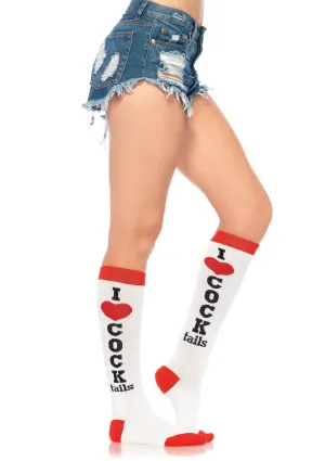 Leg Avenue Cocktails Knee High Socks - One Size