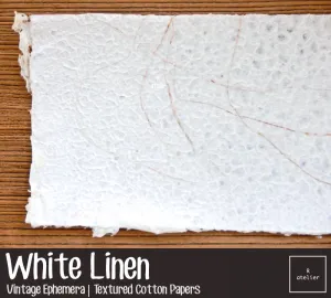 Linen White | Scrapbooking Cotton Paper